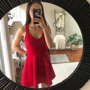 Red Flowy Forever 21 Dress 🌹